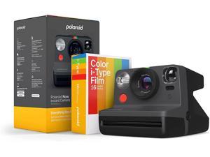 Polaroid Now 2nd Generation IType Instant Camera  Film Bundle  Now Black Camera  16 Color Photos 6248