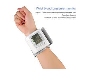 Automatic Wrist Blood Pressure Monitor Digital LCD Display Pulse Rate Meter Wrist Electronic Watch Arm Meter Sphygmomanometer Automatic Wrist Blood Pressure Monitor Digital LCD Display Pulse Rate Meter Wrist Electronic Watch Arm Meter Sphygmomanometer