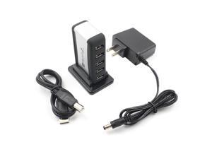 Portable 7 Ports USB 2.0 High Speed Hub USB Expansion AC Power Adapter Cable Portable 7 Ports USB 2.0 High Speed Hub USB Expansion AC Power Adapter Cable