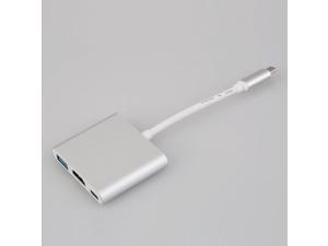 Universal USB 3.1 Multiport Adapter USB To HDMI + Usb3.1 + Type-C Adapter Converter White For Computer Laptop PC Universal USB 3.1 Multiport Adapter USB To HDMI + Usb3.1 + Type-C Adapter Converter White For Computer Laptop PC