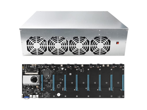 ASPIRING BTC-S37 Complete Mining Rig ETH Miner System for Mining Ethereum Coin with Windows 10 Pro,Mining Motherboard 8GPU Including CPU,SSD, RAM,PSU, Mining Case and Cooling Fans ASPIRING BTC-S37 Complete Mining Rig ETH Miner System for Mining Ethereum Coin with Windows 10 Pro,Mining Motherboard 8GPU Including CPU,SSD, RAM,PSU, Mining Case and Cooling Fans