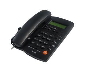 KerLiTar K-P032B Home Office Corded Phone with Speakerphone, Caller ID, Speed Dial, Alarm Clock, Calculator Function Basic Landline Telephone(Black)