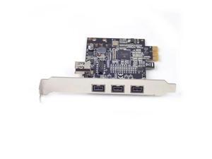 PCIE Combo 3x 1394b + 1x 1394a Firewire Ports PCI-Express Controller Card, 1394 card TI Chipset XI02213, WINDOWS 8 / 7 / MAC OS PCIE Combo 3x 1394b + 1x 1394a Firewire Ports PCI-Express Controller Card, 1394 card TI Chipset XI02213, WINDOWS 8 / 7 / MAC OS