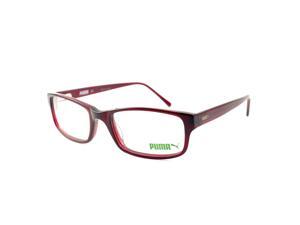 Puma Eyeglasses Women Clear Red Full Rim Rectangle 54 19 140 PE0021O 003 Puma Eyeglasses Women Clear Red Full Rim Rectangle 54 19 140 PE0021O 003