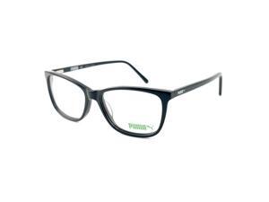 Puma Eyeglasses Women Black Full Rim Square 52 15 135 PE0018O 005 Puma Eyeglasses Women Black Full Rim Square 52 15 135 PE0018O 005