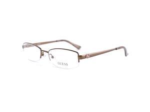 Guess Women GU2525 049 Metallic Brown 50 17 135 Semi Rimless Oval Guess Women GU2525 049 Metallic Brown 50 17 135 Semi Rimless Oval