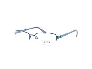 Guess Women GU2525 091 Blue 50 17 135 Semi Rimless Rectangle Guess Women GU2525 091 Blue 50 17 135 Semi Rimless Rectangle