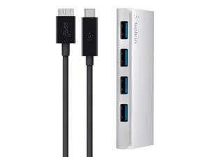Belkin F4U088tt USB-IF Certified USB 3.0 4-Port Hub with 1-Meter USB Type C (USB-C) to Micro-B Cable Belkin F4U088tt USB-IF Certified USB 3.0 4-Port Hub with 1-Meter USB Type C (USB-C) to Micro-B Cable