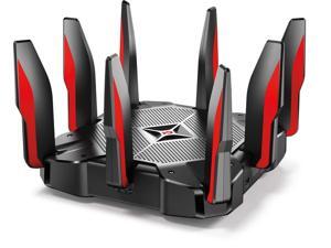 TP-Link AC5400 Tri Band Gaming Router – MU-MIMO, 1.8GHz Quad-Core 64-bit CPU, Game First Priority, Link Aggregation, 16GB Storage, Airtime Fairness, Secured Wifi, Works with Alexa (Archer C5400X) TP-Link AC5400 Tri Band Gaming Router – MU-MIMO, 1.8GHz Quad-Core 64-bit CPU, Game First Priority, Link Aggregation, 16GB Storage, Airtime Fairness, Secured Wifi, Works with Alexa (Archer C5400X)