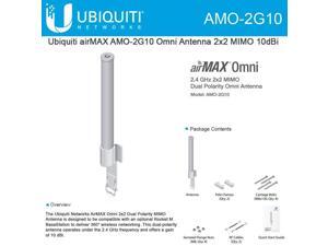 Ubiquiti AMO-2G10 2.4GHz Omni-Directional Antenna Dual-Polarizarion 10DBI Ubiquiti AMO-2G10 2.4GHz Omni-Directional Antenna Dual-Polarizarion 10DBI