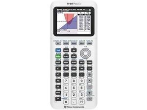 TI-84 Plus CE Color Graphing Calculator, White (Renewed)