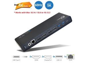 SIIG JU-DK0411-S1 Video Dock With Usb 3.0 4K Displayport Hdmi Usb-C