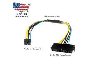24-Pin to 8-Pin ATX Power Supply Adapter Cable for DELL Optiplex PC Computers 18AWG