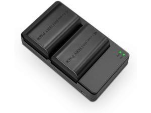 Canon LP-E6N Dual Pack Battery Charger Power Adapter OEM Quality Made EOS 60D 70D 80D 5D Mark II III and IV 5DS 5DS R 6D 7D 2000mAH Canon LP-E6N Dual Pack Battery Charger Power Adapter OEM Quality Made EOS 60D 70D 80D 5D Mark II III and IV 5DS 5DS R 6D 7D 2000mAH