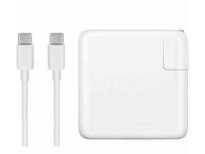 61W AC Power Adapter for MacBook Pro 13 Air Charger Power supply with USB-C Charging Cable Also compatible other USB C Chare Device