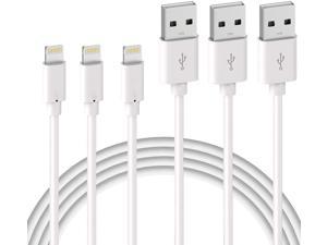 3Pack 6ft iPhone Charger Cable Long Lightning Heavy Duty Charging Cord For iPhone 6 7 8 iPhone XS XR iPhone 12 Mini 12 Pro Max 11 Pro AirPods