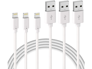 3Pack 3ft iPhone Charger Cable Long Lightning Heavy Duty Charging Cord For iPhone 6 7 8 iPhone XS XR iPhone 12 Mini 12 Pro Max 11 Pro AirPods