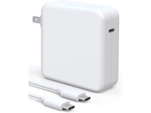 100W USB C Charger MacBook air 13inch iPad Pro 2021/2020/2019/2018 Mac Book Pro Charger Included 7.2ft USB C to C Charge Cable UL Listed Power Adapter Compatible with MacBook Pro 16/15/13inch 