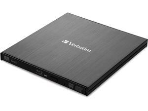 Verbatim External Slimline Portable USB 3.0 BD/DVD/CD Writer with M-DISC Support for PC and Mac, Metallic Black Verbatim External Slimline Portable USB 3.0 BD/DVD/CD Writer with M-DISC Support for PC and Mac, Metallic Black
