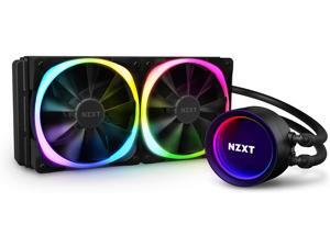NZXT Kraken X53 RGB 240mm - AIO RGB CPU Liquid Cooler - Rotating Infinity Mirror Design - Improved Pump - Powered By CAM V4 - RGB Connector - RL-KRX53-R1 - Aer RGB V2 120mm Radiator Fans (2 Included)