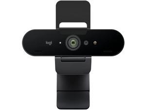Logitech Brio 4K Webcam, Ultra 4K HD Video Calling, Noise-Canceling mic, HD Auto Light Correction, Wide Field of View, Works with Microsoft Teams, Zoom, Google Voice, PC/Mac/Laptop/Macbook/Tablet