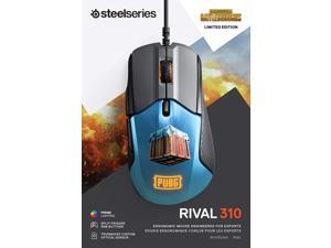 SteelSeries Rival 310 PUBG Edition Gaming Mouse - 12,000 CPI TrueMove3 Optical Sensor - Split-Trigger Buttons - RGB Lighting