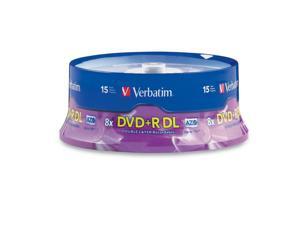Verbatim DVD+R DL 8.5GB 8X with Branded Surface - 15pk Spindle Verbatim DVD+R DL 8.5GB 8X with Branded Surface - 15pk Spindle