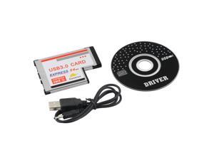 Silver Color 54mm Express USB 3.0 PCMCIA 2 Ports Card Adapter Transfer rate up to 5Gbps 1.5/12/480Mbps Silver Color 54mm Express USB 3.0 PCMCIA 2 Ports Card Adapter Transfer rate up to 5Gbps 1.5/12/480Mbps