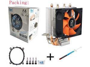 2 Heatpipe Aluminium PC CPU Cooler Cooling Fan For Intel 775/1150/1155/1156/115x AMD 754/AM2-PC Friend Set included Thermal Grease 2 Heatpipe Aluminium PC CPU Cooler Cooling Fan For Intel 775/1150/1155/1156/115x AMD 754/AM2-PC Friend Set included Thermal Grease