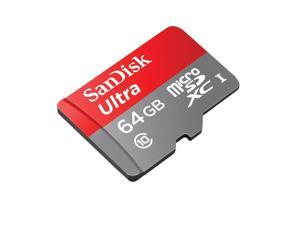 SanDisk Ultra 64GB microSDXC UHS-I card with Adapter   100MB/s U1 A1 Renewed SDSQUAR-064G-GN6MA 