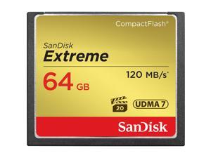 SanDisk Extreme 64GB Compact Flash CF Card Model CFXSB064GG46 120MBs