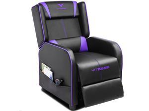 Vitesse Gaming Recliner Chair Ergonomic Racing Style Single Lounge Sofa Modern PU Leather Reclining Home Theater Seat for Living & Gaming Room(Grey) Vitesse Gaming Recliner Chair Ergonomic Racing Style Single Lounge Sofa Modern PU Leather Reclining Home Theater Seat for Living & Gaming Room(Grey)