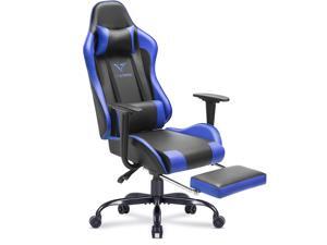 Vitesse Gaming Chair with Footrest Racing Style Computer Office Chair Adjustable Swivel Ergonomic PC Desk Bucket Seat Chair with Lumbar Support and Headrest Vitesse Gaming Chair with Footrest Racing Style Computer Office Chair Adjustable Swivel Ergonomic PC Desk Bucket Seat Chair with Lumbar Support and Headrest