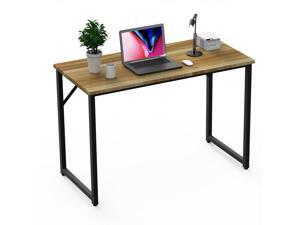 Vitesse Computer Desk Table 39" Study Writing Table for Home Office,Modern Sturdy Office Desk for Small Spaces,Black and Brown Vitesse Computer Desk Table 39" Study Writing Table for Home Office,Modern Sturdy Office Desk for Small Spaces,Black and Brown