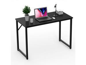 Vitesse Computer Desk Table 39" Study Writing Table for Home Office,Modern Sturdy Office Desk for Small Spaces,Black and Brown Vitesse Computer Desk Table 39" Study Writing Table for Home Office,Modern Sturdy Office Desk for Small Spaces,Black and Brown