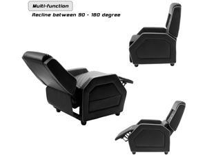Vitesse Gaming Recliner Chair Racing Style Single PU Leather Sofa Modern Living Room Recliners Ergonomic Comfortable Home Theater Seating (White) Vitesse Gaming Recliner Chair Racing Style Single PU Leather Sofa Modern Living Room Recliners Ergonomic Comfortable Home Theater Seating (White)