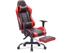 Vitesse Gaming Chair with Footrest Racing Style Computer Office Chair Adjustable Swivel Ergonomic PC Desk Bucket Seat Chair with Lumbar Support and Headrest