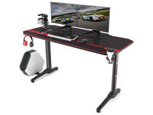 Vitesse 55" L Shaped Computer Gaming Desk with Free Large Mouse Pad Vitesse 55" L Shaped Computer Gaming Desk with Free Large Mouse Pad