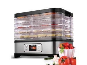 Food Dehydrator Machine Professional Electric Multi-Tier Food Preserver for Meat or Beef Fruit Vegetable Dryer (5Layer) Food Dehydrator Machine Professional Electric Multi-Tier Food Preserver for Meat or Beef Fruit Vegetable Dryer (5Layer)