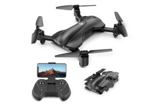 Holy Stone - HS165 Foldable 5G Wifi FPV Drone with 1080P Camera and GPS, Custom Flight, Black