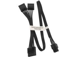 COMeap 6 Pin to 3X 4 Pin Molex Hard Drive Power Adapter Cable for Some Types of EVGA Modular PSUs 20-in(50cm)