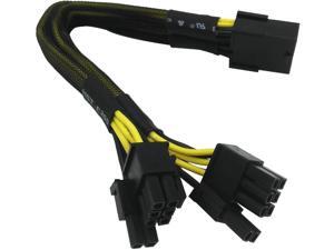 COMeap GPU VGA PCIe 8 Pin Female to Dual 2X 8 Pin (6+2) Male PCI Express Power Adapter Braided Y-Splitter Extension Cable 9-inch(23cm) COMeap GPU VGA PCIe 8 Pin Female to Dual 2X 8 Pin (6+2) Male PCI Express Power Adapter Braided Y-Splitter Extension Cable 9-inch(23cm)