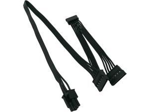 COMeap 6 Pin to 3X 15 Pin SATA Hard Drive Power Adapter Cable for Some Types of CORSAIR Modular PSUs 20-in(50cm) COMeap 6 Pin to 3X 15 Pin SATA Hard Drive Power Adapter Cable for Some Types of CORSAIR Modular PSUs 20-in(50cm)