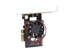 PCI-E 3.0 x4 Lane Host Converter Adapter Card M.2 NGFF M Key SSD to Nvme PCI Express with Cooling Fan PCI-E 3.0 x4 Lane Host Converter Adapter Card M.2 NGFF M Key SSD to Nvme PCI Express with Cooling Fan