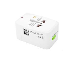 Travel Adapter with 2 USB Ports All in One Universal Area Multiple Charger EU US UK AU Compatible More than 150 countries Travel Adapter with 2 USB Ports All in One Universal Area Multiple Charger EU US UK AU Compatible More than 150 countries