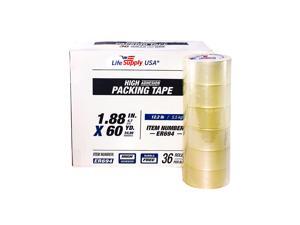 36 Rolls Heavy Duty Packing Tape Shipping Moving Storage Transparent Bubble Free Adhesive Box Carton Packaging Seal 1.88" x 60 Yards 2.0 mil 36 Rolls Heavy Duty Packing Tape Shipping Moving Storage Transparent Bubble Free Adhesive Box Carton Packaging Seal 1.88" x 60 Yards 2.0 mil