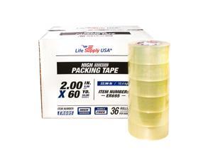 216 Rolls Heavy Duty Packing Tape Shipping Moving Storage Transparent Bubble Free Adhesive Box Carton Packaging Seal 2" x 60 Yards 3.8 mil 216 Rolls Heavy Duty Packing Tape Shipping Moving Storage Transparent Bubble Free Adhesive Box Carton Packaging Seal 2" x 60 Yards 3.8 mil