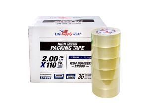 72 Rolls Heavy Duty Packing Tape Shipping Moving Storage Transparent Bubble Free Adhesive Box Carton Packaging Seal 2" x 110 Yards 2.0 mil 72 Rolls Heavy Duty Packing Tape Shipping Moving Storage Transparent Bubble Free Adhesive Box Carton Packaging Seal 2" x 110 Yards 2.0 mil