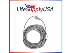 17/2 35 ft. Upright Vacuum Electric 12-AMP Power Cord w/ Open End Striped Wire (35 Feet) Grey 17/2 35 ft. Upright Vacuum Electric 12-AMP Power Cord w/ Open End Striped Wire (35 Feet) Grey