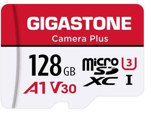 Gigastone 128GB Micro SD Card, Camera Plus, GoPro, Action Camera, Sports Camera, High Speed 100MB/s, 4K Video Recording, MicroSDXC memory card UHS-I A1 V30 U3 Class 10
